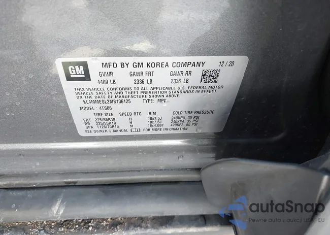 KL4MMESL2MB106125: 44401765