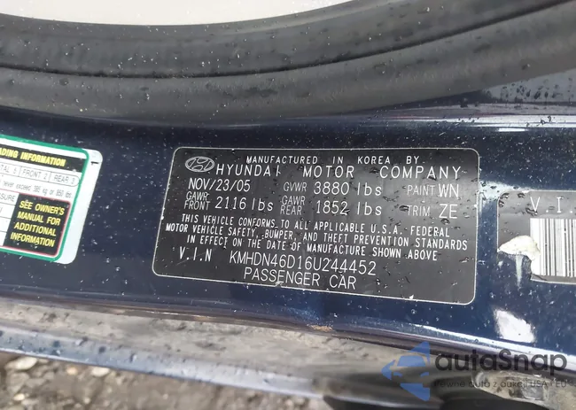 KMHDN46D16U244452: 44402873