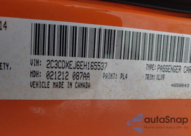 2C3CDXEJ6EH165537: 44402876