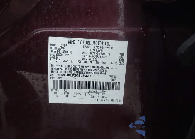 2LMPJ8LP2KBL36611: 44402898