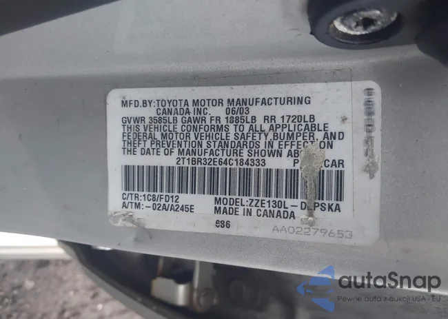 2T1BR32E64C184333: 44402907