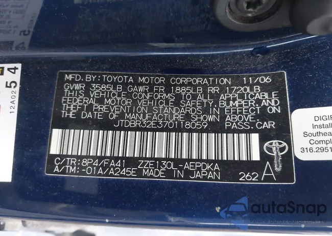 JTDBR32E370118059: 44402919