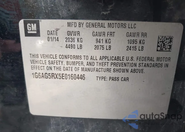 1G6AG5RX5E0160446: 44403310