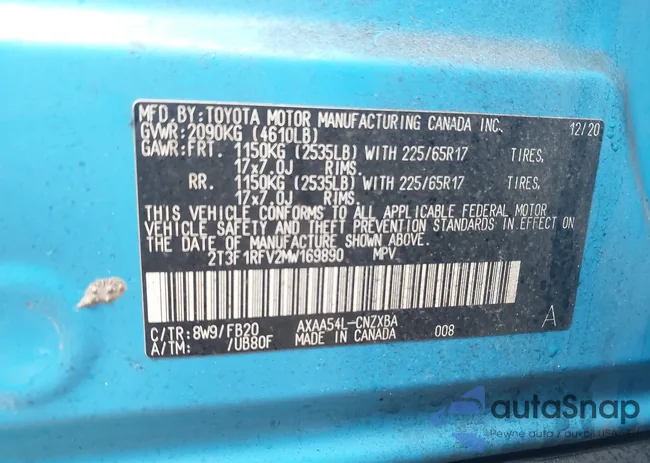 2T3F1RFV2MW169890: 44403415