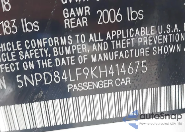 5NPD84LF9KH414675: 44402462