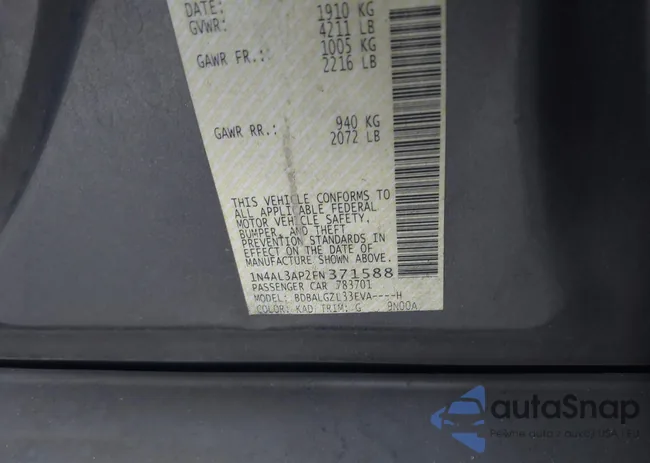 1N4AL3AP2FN371588: 44402582