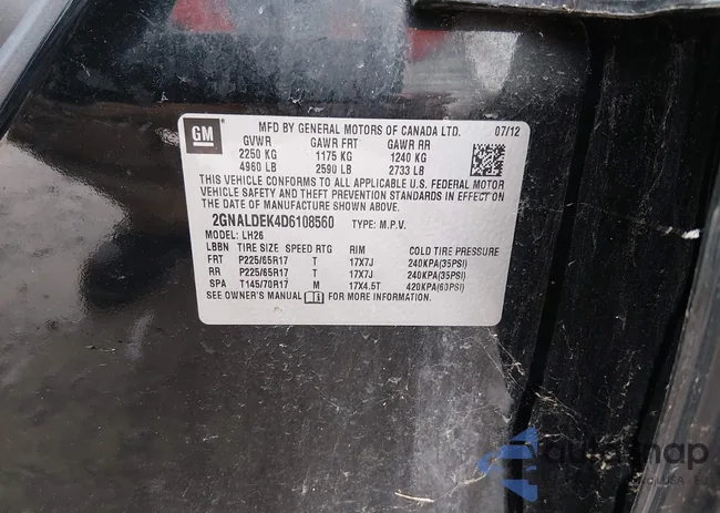 2GNALDEK4D6108560: 44402719