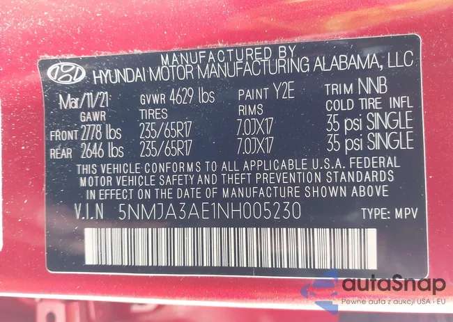 5NMJA3AE1NH005230: 44402728