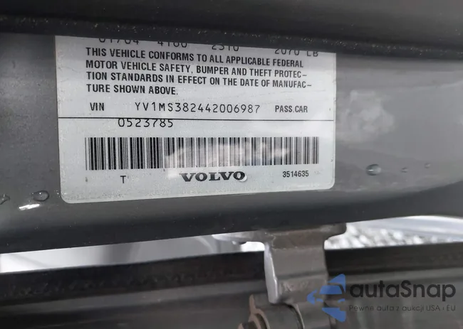 YV1MS382442006987: 44402737