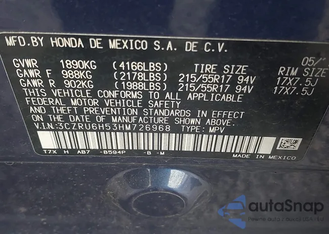 3CZRU6H53HM726968: 44402764