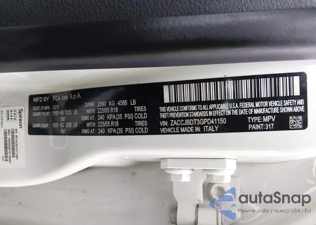 ZACCJBDT3GPD41150: 44403850