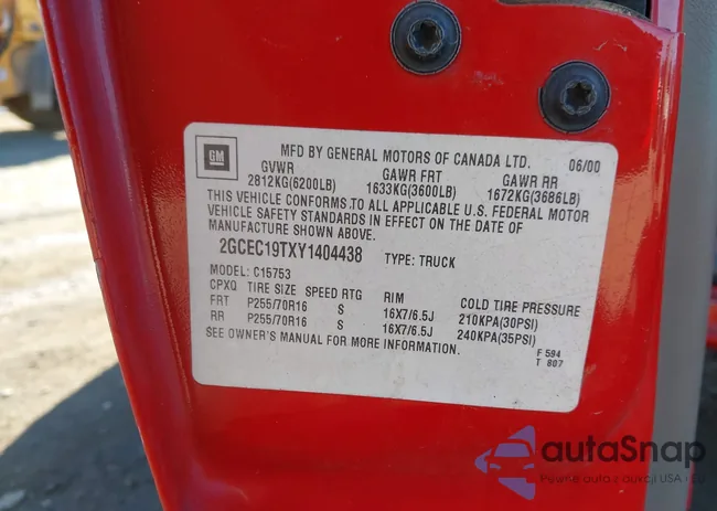 2GCEC19TXY1404438: 44403954