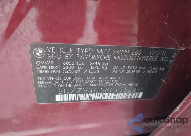 5UXZV4C58CL752411: 44404102