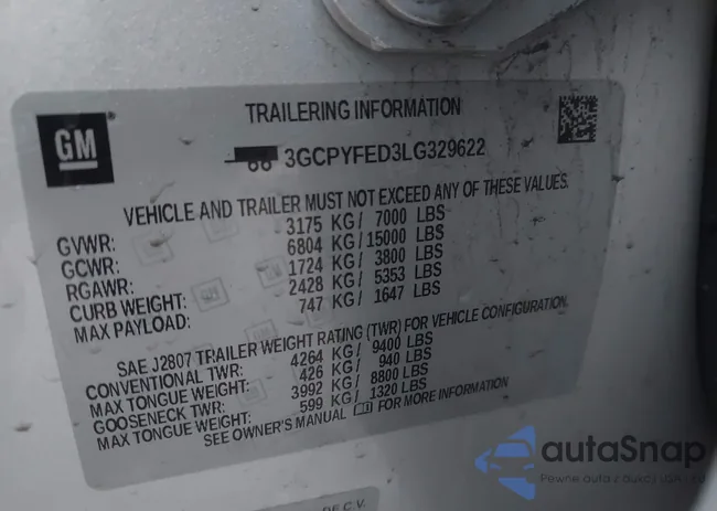 3GCPYFED3LG329622: 44404104