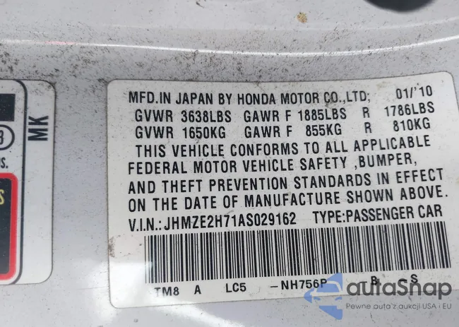 JHMZE2H71AS029162: 44404168