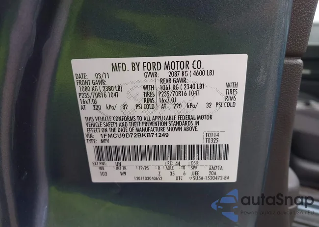 1FMCU9D72BKB71249: 44404242