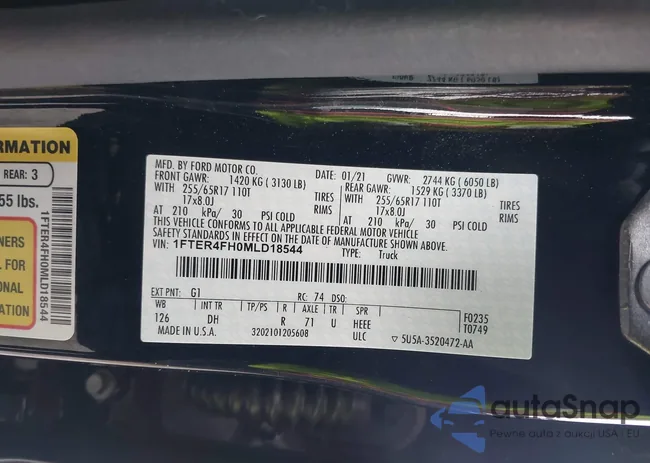 1FTER4FH0MLD18544: 44404300