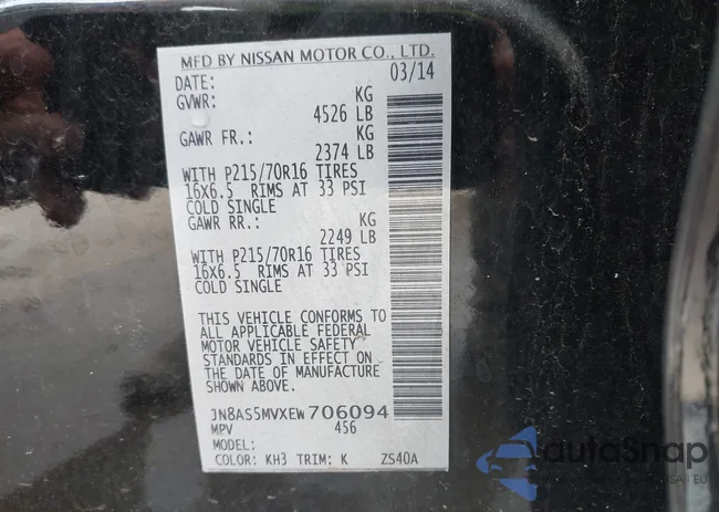 JN8AS5MVXEW706094: 44404347