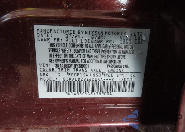 3N1AB8CV1RY389001: 44403450