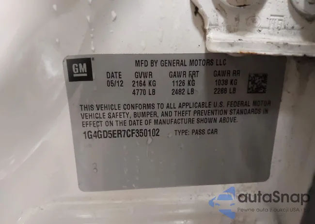 1G4GD5ER7CF350102: 44403468