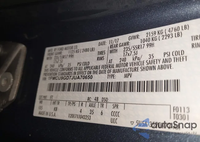 1FMCU9GD7JUA70650: 44403589