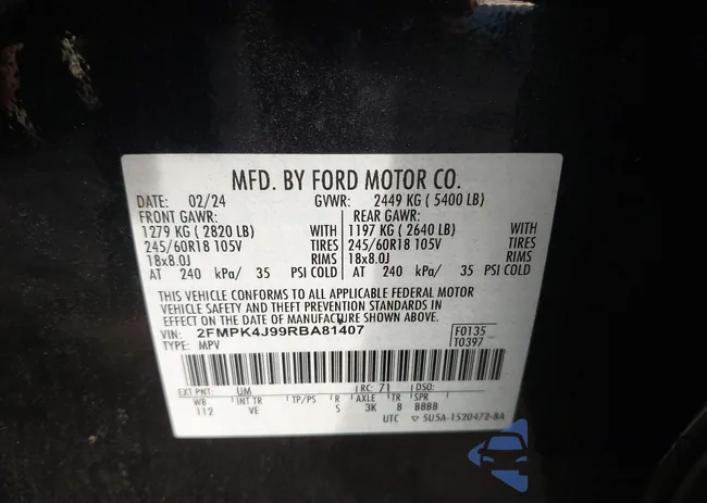 2FMPK4J99RBA81407: 44403591