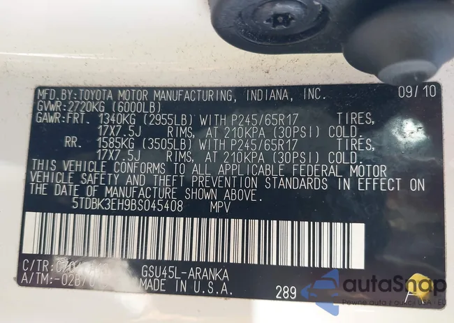 5TDBK3EH9BS045408: 44403676