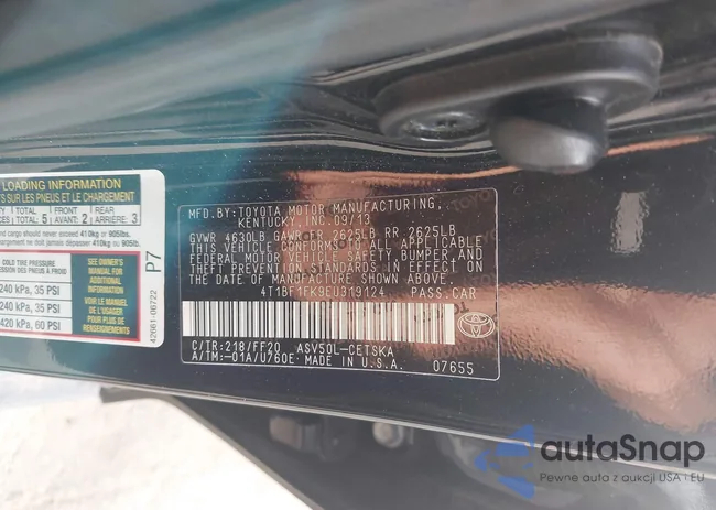 4T1BF1FK9EU319124: 44405071