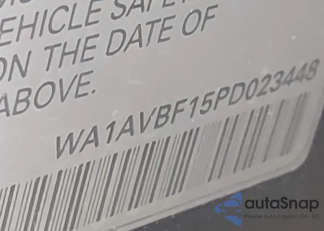 WA1AVBF15PD023448: 44405403