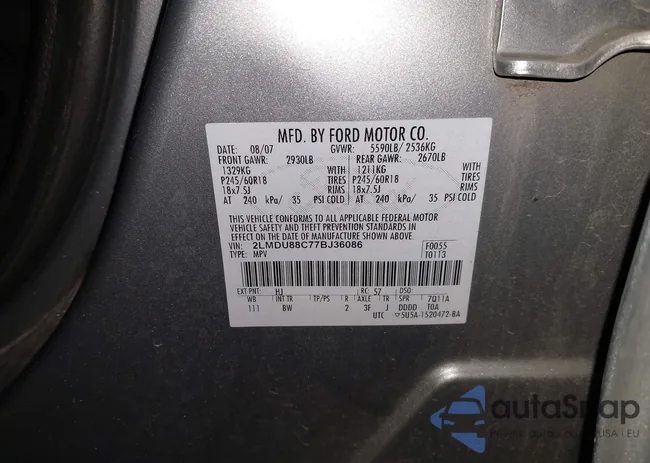 2LMDU88C77BJ36086: 44404752