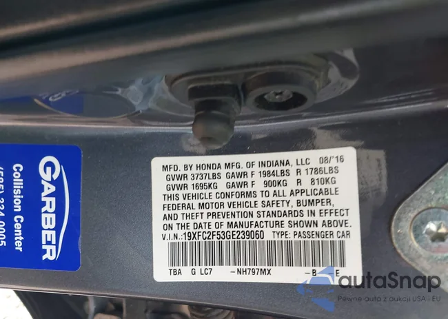 19XFC2F53GE239060: 44405838