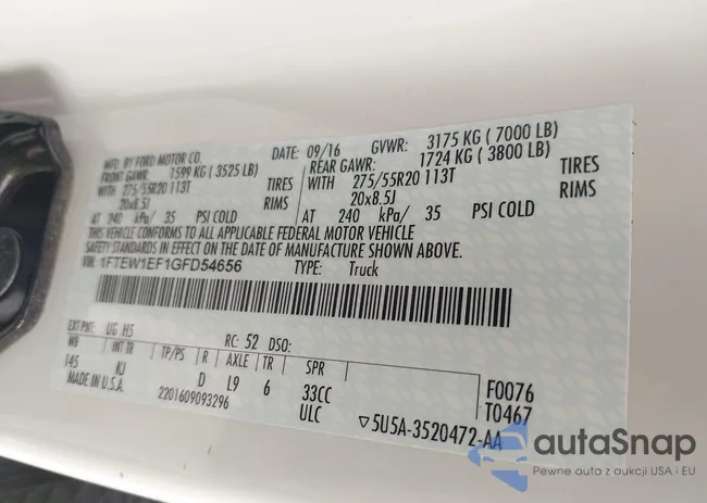 1FTEW1EF1GFD54656: 44405874