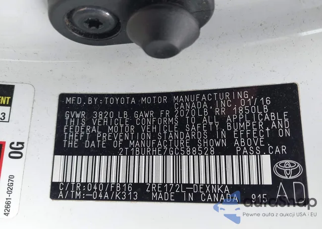 2T1BURHE7GC588528: 44405892