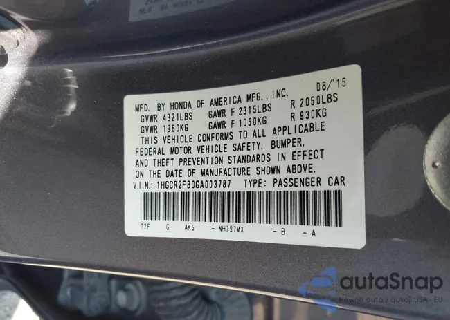 1HGCR2F80GA003787: 44406162