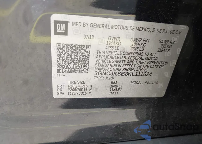 3GNCJKSB8KL111624: 44406232