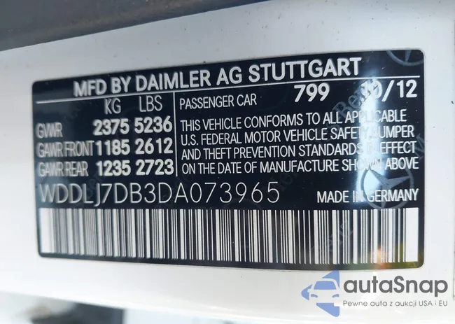 WDDLJ7DB3DA073965: 44406261