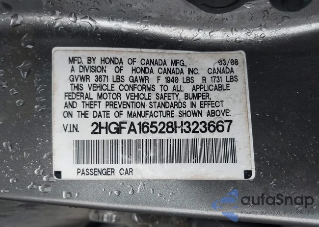 2HGFA16528H323667: 44406329