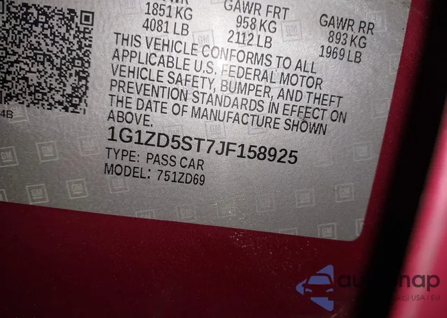 1G1ZD5ST7JF158925: 44406333