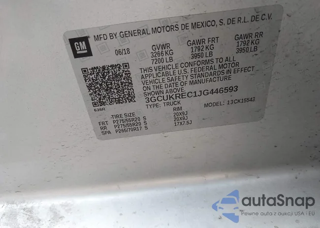 3GCUKREC1JG446593: 44406427