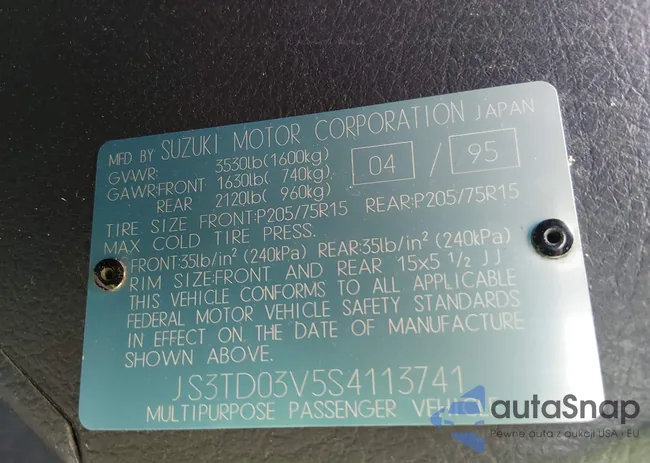 JS3TD03V5S4113741: 44405437