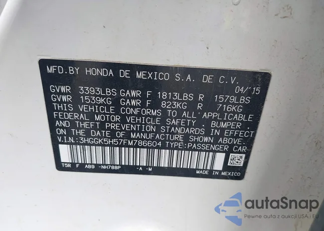 3HGGK5H57FM786604: 44405538