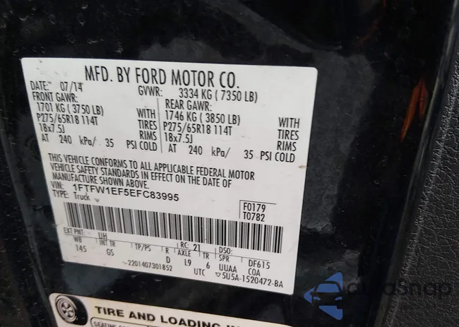 1FTFW1EF5EFC83995: 44405541