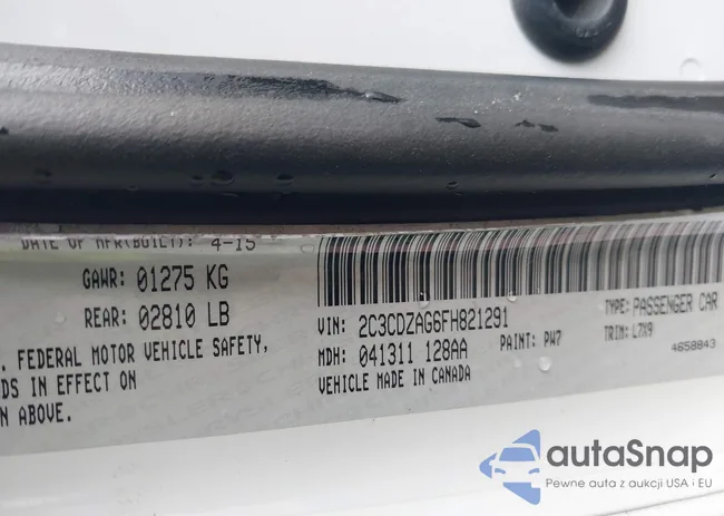 2C3CDZAG6FH821291: 44405619