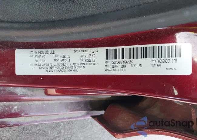 1C3CCCAB9FN642156: 44406906