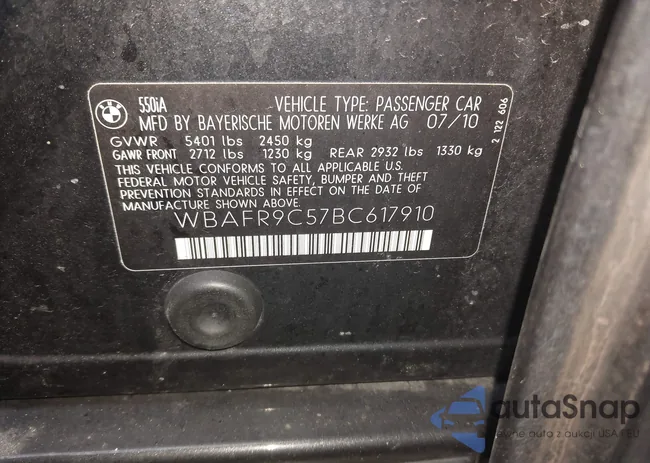 WBAFR9C57BC617910: 44406978