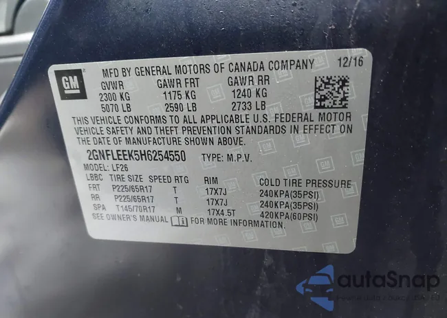 2GNFLEEK5H6254550: 44406995