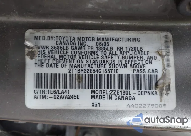 2T1BR32E54C183710: 44407034