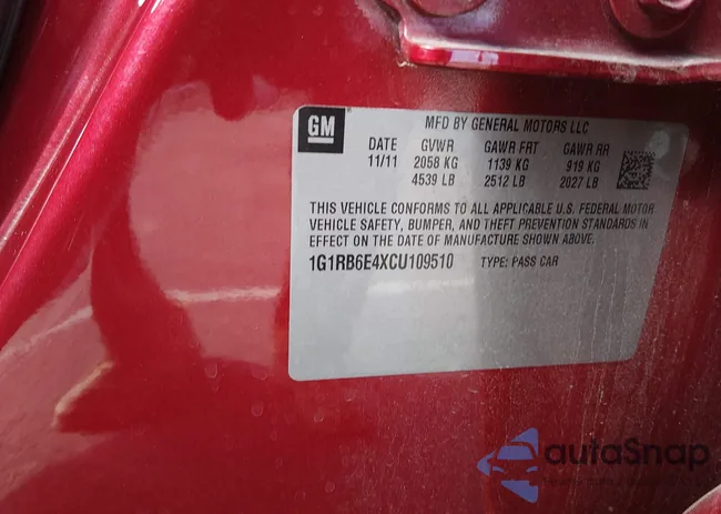 1G1RB6E4XCU109510: 44407035