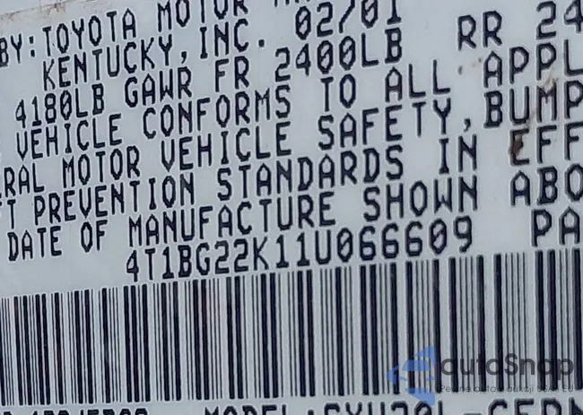 4T1BG22K11U066609: 44407123