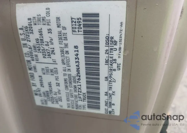 1FTZX1762WNA33418: 44406448